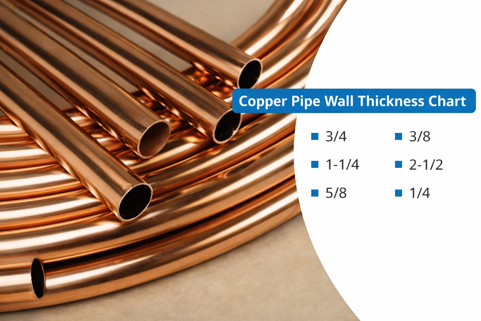 Copper Pipe Wall Thickness Chart